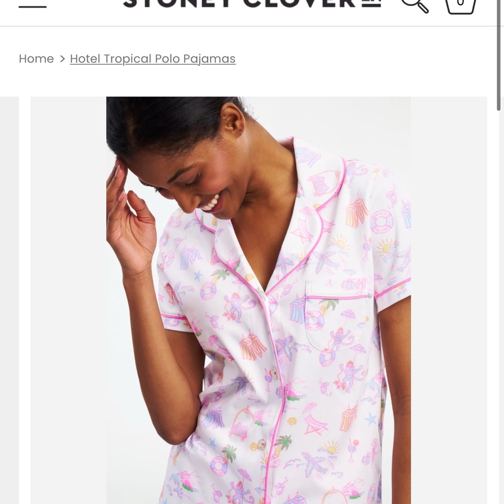 Stoney Clover Lane Pajama Set - Hotel Tropical sold out online